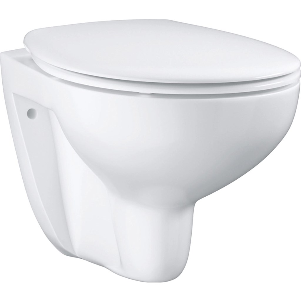 Grohe QuickFix Wand-WC-Set mit WC-Sitz Bau Keramik spülrandlos